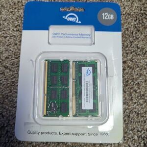 12GB RAM 2 Memory Cards, 4 GB and 8 GB RAM OWC - inspected